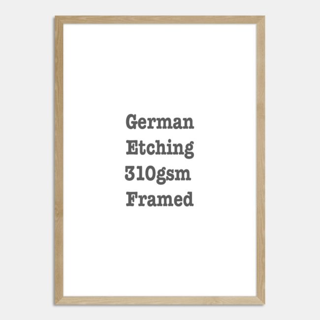 German Etching Framed - Image 5