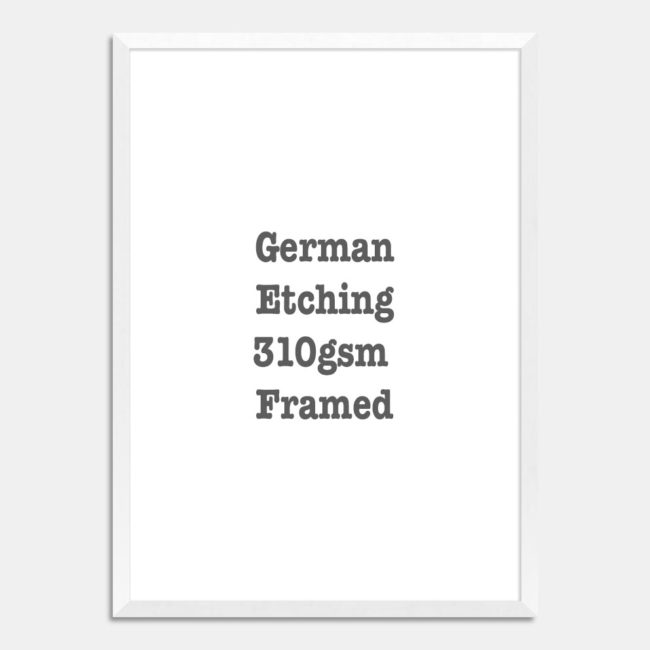 German Etching Framed - Image 6